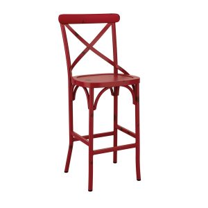 Café Bar Stool – Vintage Red