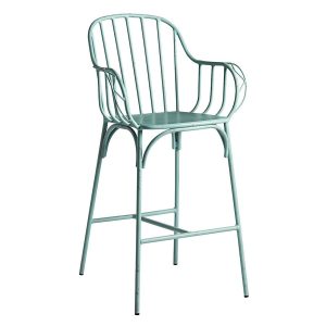 Denver Bar Stool – Vintage Finish Alu Frame Blue