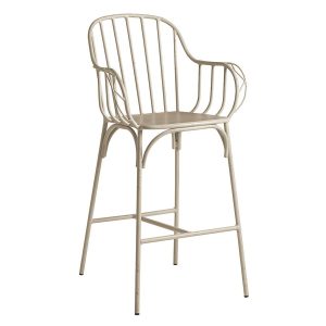 Denver Bar Stool – Vintage Finish Alu Frame White