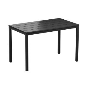 EKO 4 Leg Dining Table – Black – 119x69cm