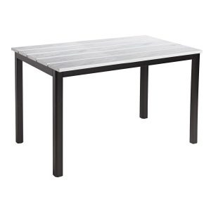 Eko Dining Table – Whitewash – Rect – 119x69cm