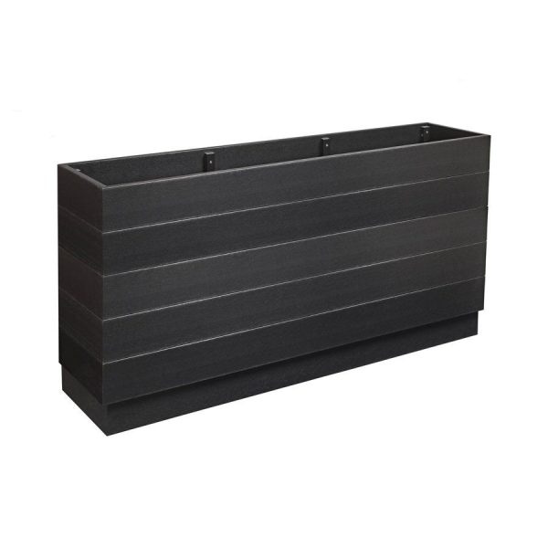 EKO Planter – Black – 150cm width x 35cm depth x 75cm height