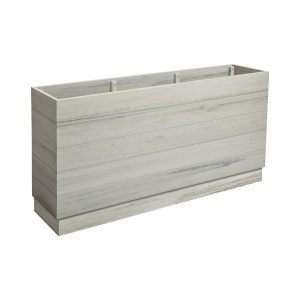 EKO Planter – Whitewash – 150cm width x 35cm depth x 75cm height