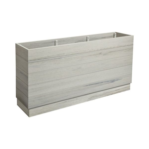 EKO Planter – Whitewash – 150cm width x 35cm depth x 75cm height