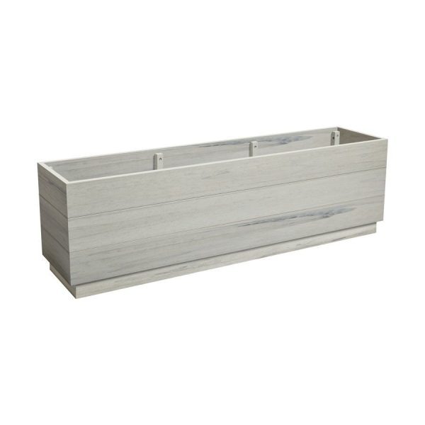 EKO Planter – Whitewash – 150cm width x 35cm depth x 45cm height