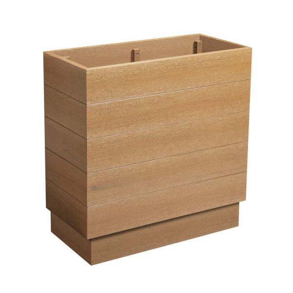 EKO Planter – Aged Oak – 75cm width x 35cm depth x 75cm height