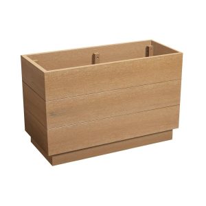 EKO Planter – Aged Oak – 75cm width x 35cm depth x 45cm height