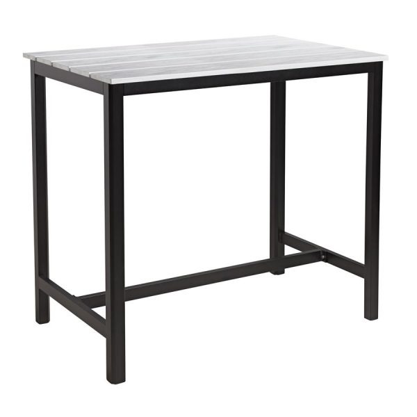 EKO Poseur Table – Whitewash – Rect – 119x69cm