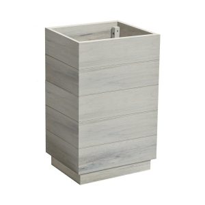 EKO Planter – Whitewash – 45cm width x 35cm depth x 75cm height
