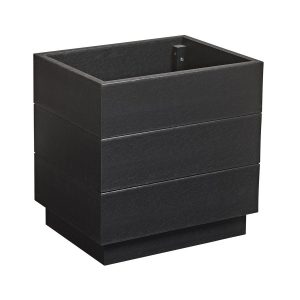 EKO Planter – Black – 45cm width x 35cm depth x 45cm height