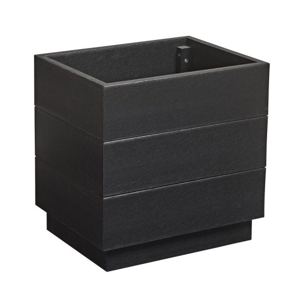 EKO Planter – Black – 45cm width x 35cm depth x 45cm height