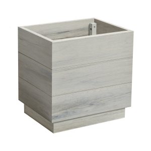 EKO Planter – Whitewash – 45cm width x 35cm depth x 45cm height