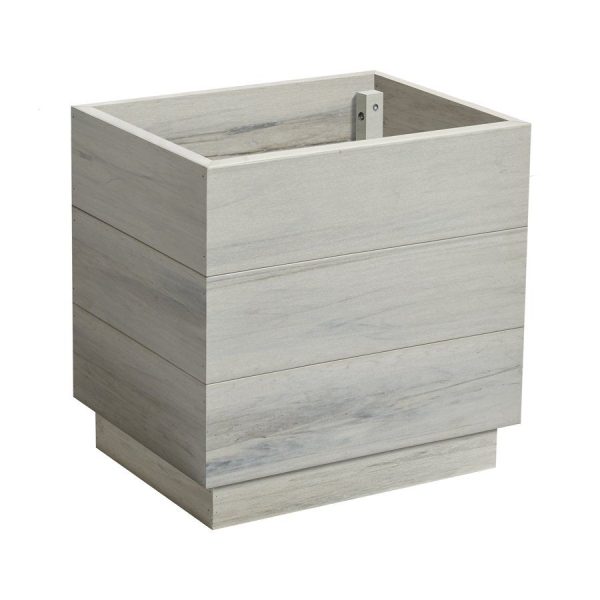 EKO Planter – Whitewash – 45cm width x 35cm depth x 45cm height