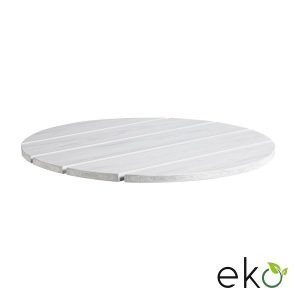 EKO – Round Table Top – 80cm Dia – Whitewash