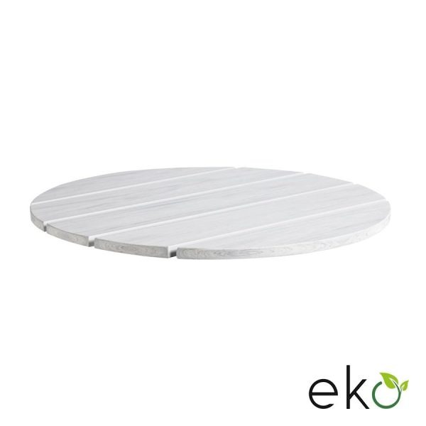 EKO – Round Table Top – 80cm Dia – Whitewash