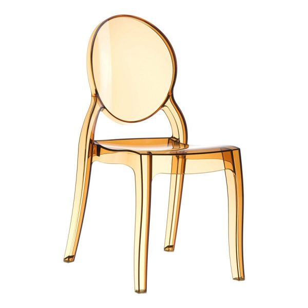 Elizabeth Side Chair – Amber Transparent