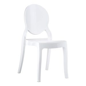 Elizabeth Side Chair – Glossy White