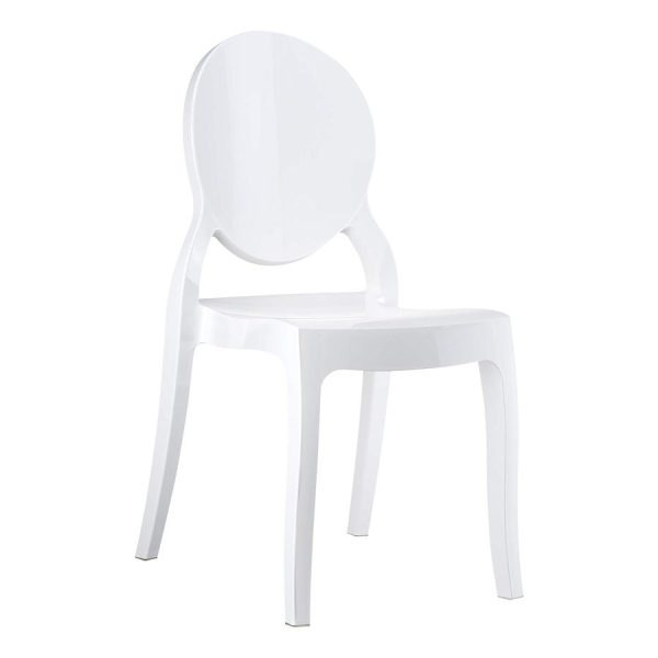 Elizabeth Side Chair – Glossy White