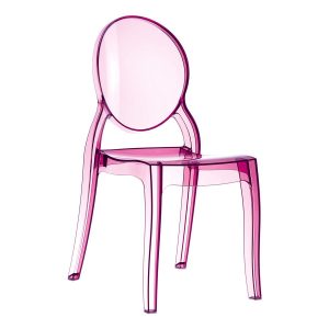 Elizabeth Side Chair – Pink Transparent