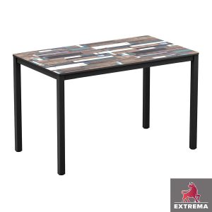 Extrema Driftwood 4 Leg Dining Table 119x69cm