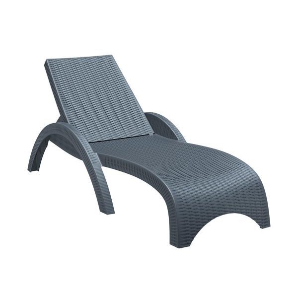 Fiji Sun Lounger – Dark Grey