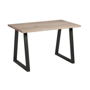 Hardwick ‘A’ Dining Table – Black – Extra White – 120cmx70cm