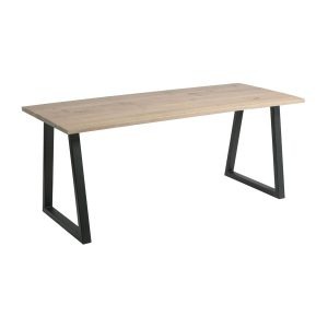 Hardwick ‘A’ Dining Table – Black – Extra White – 180cmx75cm
