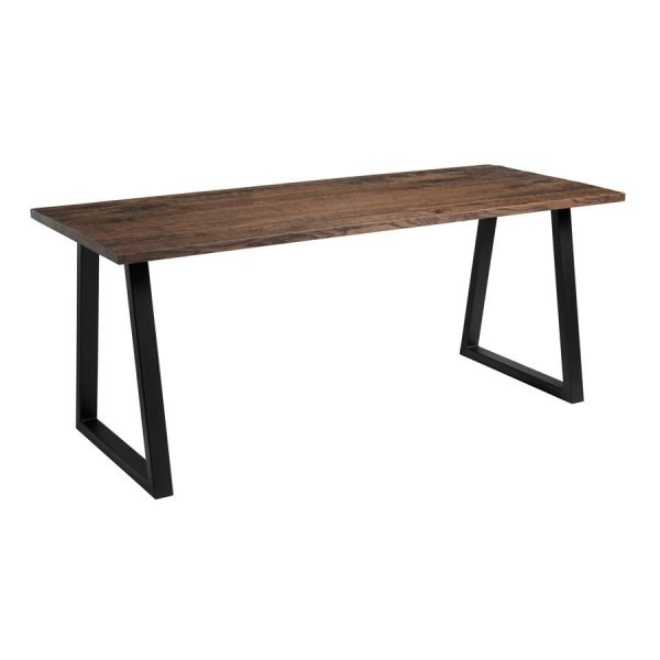 Hardwick ‘A’ Dining Table – Black – Smoked – 180cmx75cm