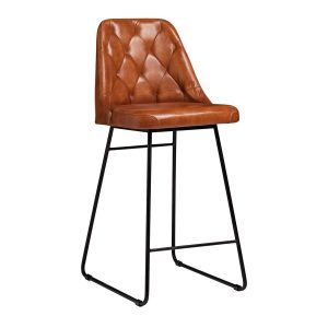 Harland Bar Stool in Bruciato Leather