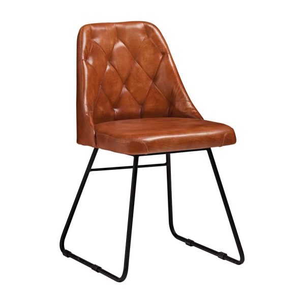Harland Side Chair – Side Chair in Bruciato Leather