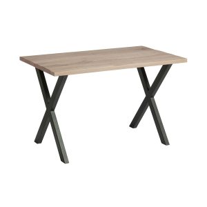 Highcross ‘X’ Dining Table – Black – Extra White – 120cm x 70cm