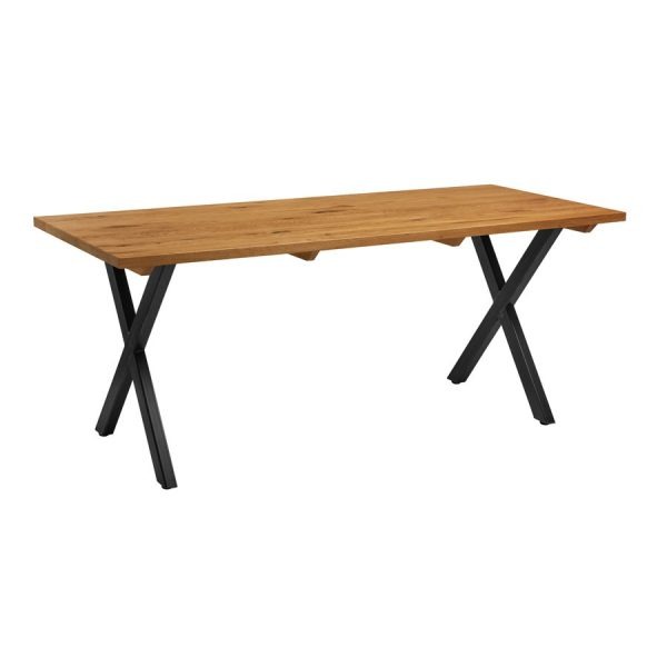 Highcross ‘X’ Dining Table – Clear – 180cmx75cm