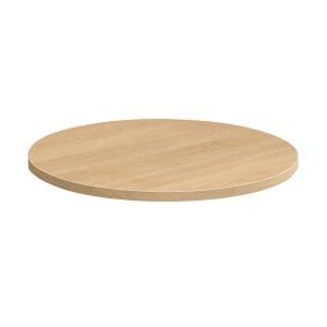 Holz Table Top – Kaffee Light Oak  700Dia x25mm
