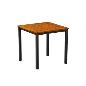 ICE – 4 Leg Dining Table – Black – 80x80cm