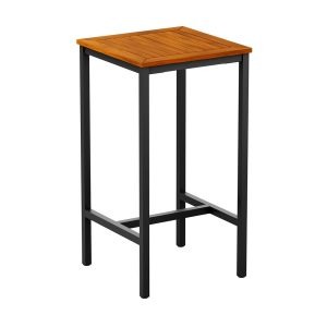 ICE – 4 Leg Poseur Table – Black – 60x60cm