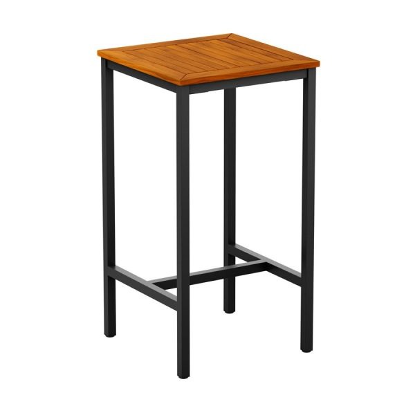 ICE – 4 Leg Poseur Table – Black – 60x60cm