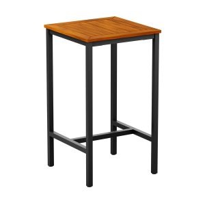 ICE – 4 Leg Poseur Table – Black – 70x70cm