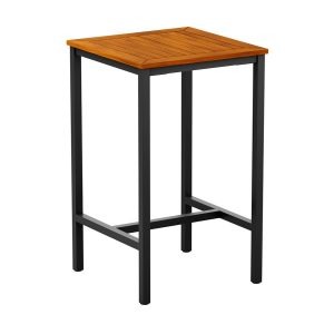 ICE – 4 Leg Poseur Table – Black – 80x80cm