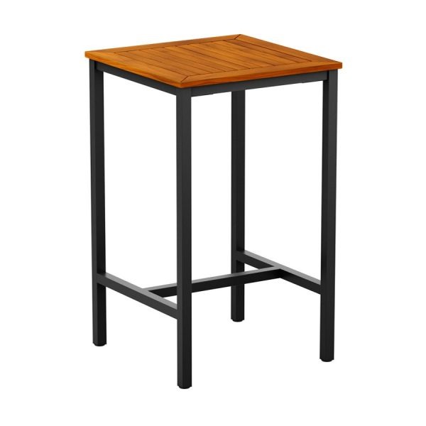 ICE – 4 Leg Poseur Table – Black – 80x80cm