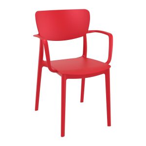 Lisa Arm Chair – Red