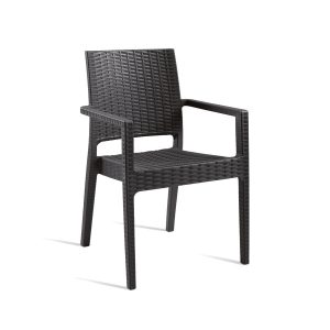 Ibiza Arm Chair – Dark Grey