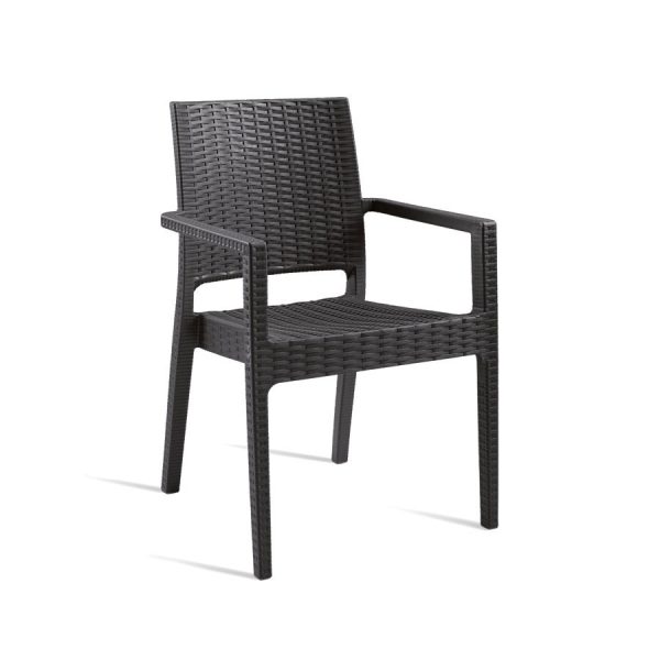 Ibiza Arm Chair – Dark Grey