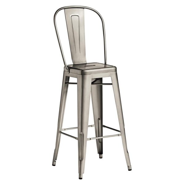 Marcel Bar Stool – Gun Metal