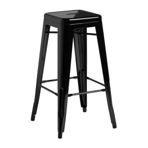 Marcel High Stool (without back) – Gloss Black