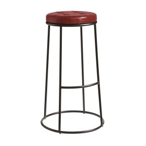 Max 75 – Black metal frame – Vintage Red Seat