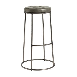 Max 75 – Clear Lacquered metal frame – Vintage Silver Seat