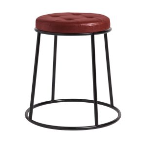 Max 45 – Black  metal frame – Vintage Red Seat