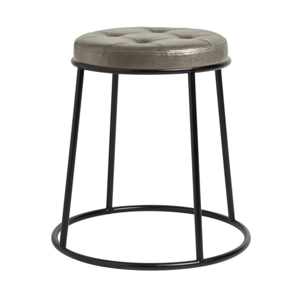 Max 45 – Black  metal frame – Vintage Silver Seat
