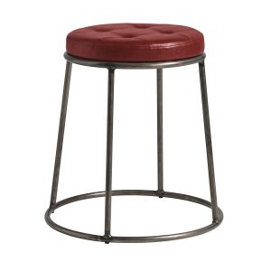 Max 45 – Clear Lacquered metal frame – Vintage Red Seat