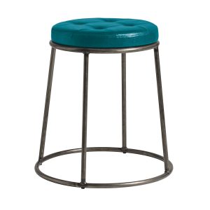 Max 45 – Clear Lacquered metal frame – Vintage Teal Seat